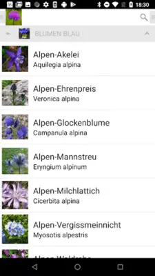 Alpenblumen android App screenshot 2